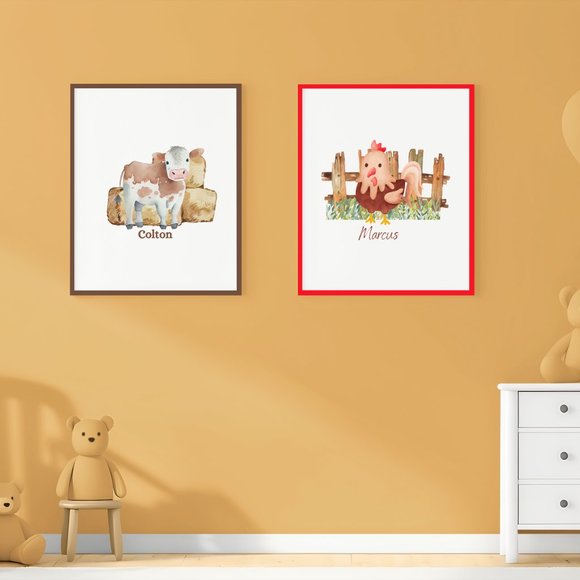 Personalized Nursery Name Decor Wall Art for Nursery or Children's Rooms, 8 x10 - Picture 7 of 12